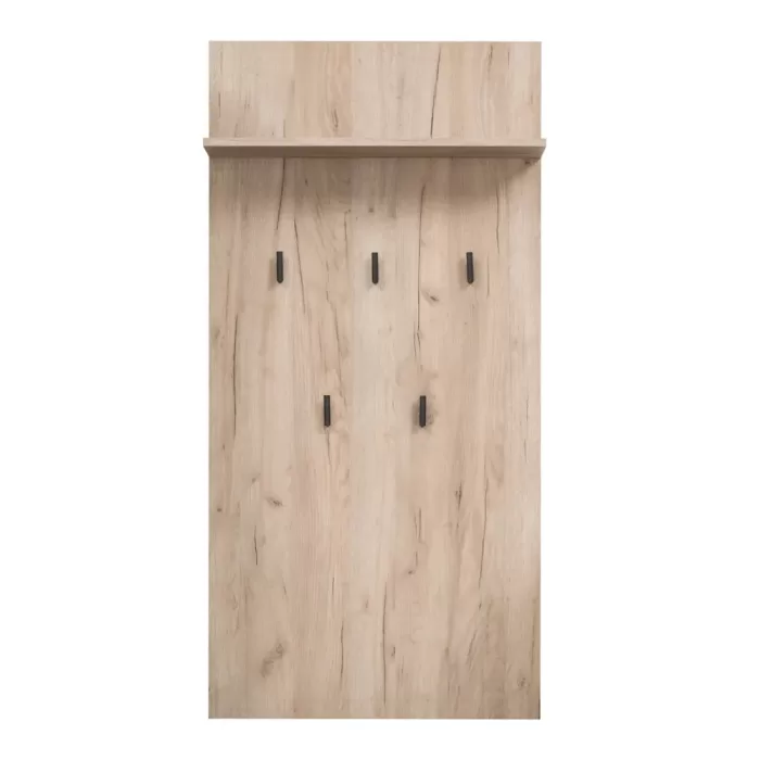 Flurgarderobe Set 5-teilig - Garderobe im Industrial Style – Farbe: Natur Grau