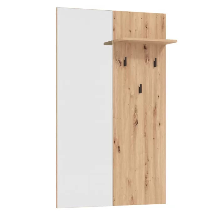 Garderobe Industrial Design - Flurgarderobe im Set 5-teilig – Farbe: Natur