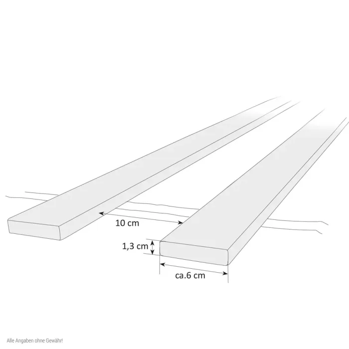 Bequemes Lattenrollrost 160x200 cm Natur aus robustem Holz der Kiefer