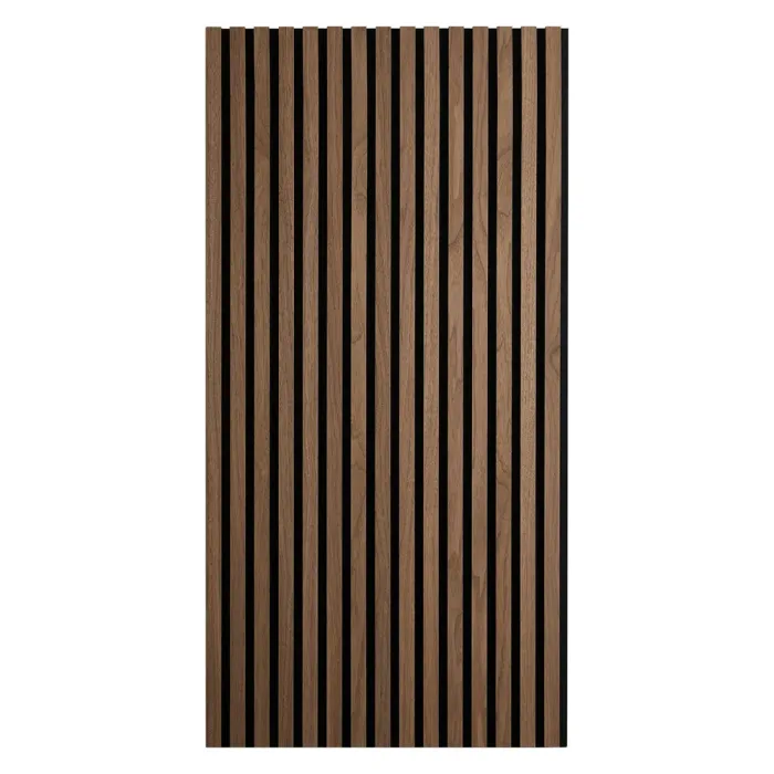 Wandpaneel 60x120 cm in Braun auf Filz in Schwarz - Lärmdämpfende Schallabsorberz