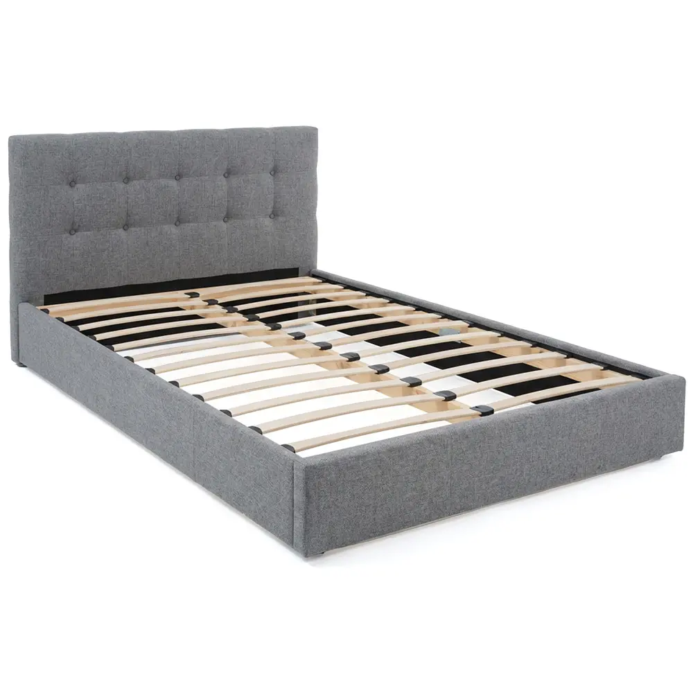 Flexibler Lattenrost 120x200 - Massivholz Federleistenrahmen mit 24 Latten in Natur