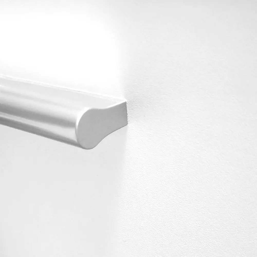 Kücheneinheit 80 cm Breite - Unterschrank und Oberschrank mit einem Glaselement - Farbe: Natur-Weiß