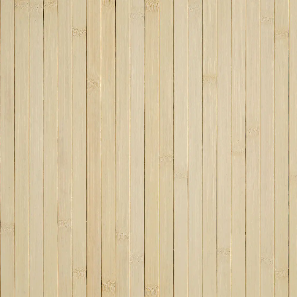 Paravent 250 cm Breite 145 cm Höhe – Raumteiler aus Bambus in Wellenoptik – Farbe: Natur